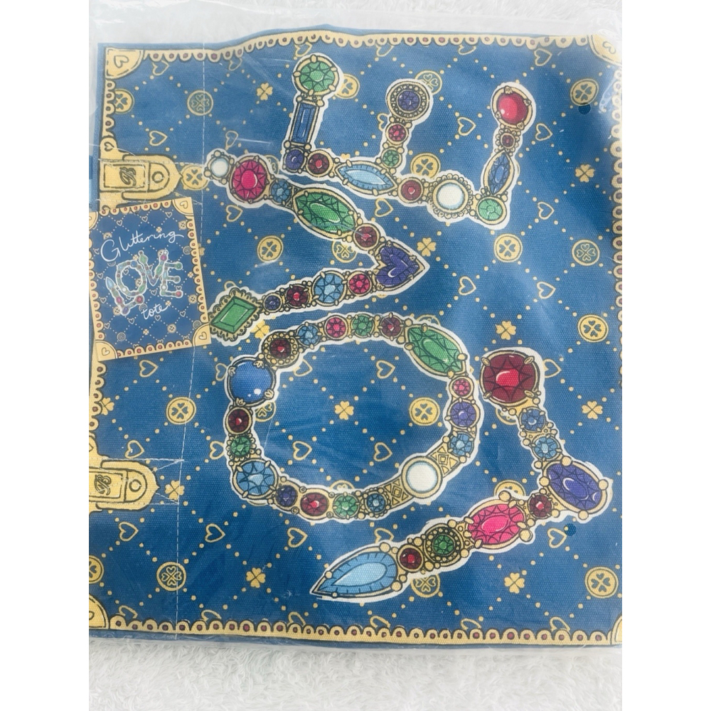 Brighton LOVE Glittering Holiday Limited Edition Large Canvas Tote Bag NWT - Picture 8 of 16